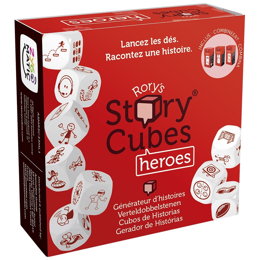 caja de story cubes heroes