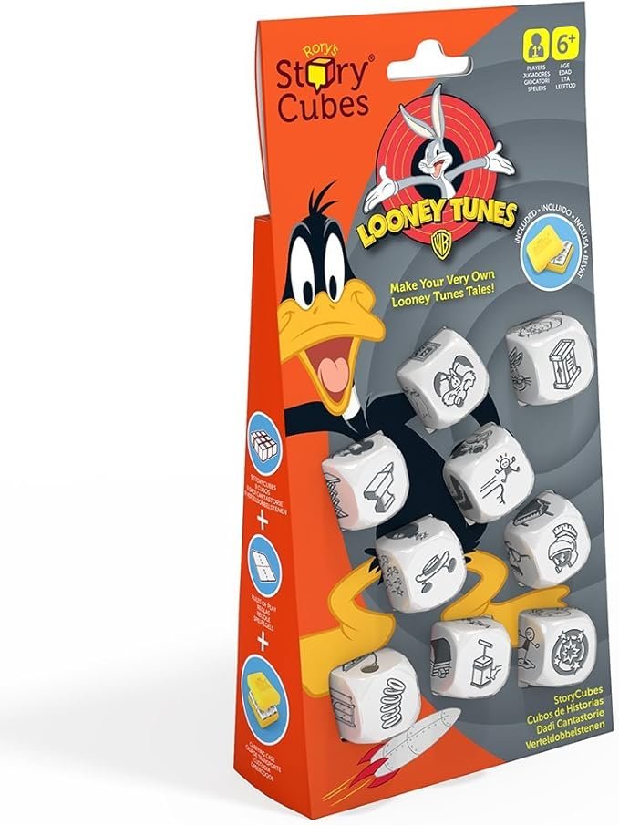 caja de story cubes looney tunes
